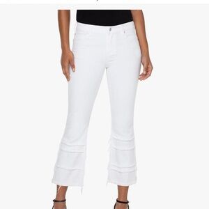 Liverpool Women's Crisp White Flare Jeans